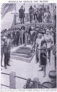 Magellan putting down a mutiny by Henry Marriott Paget